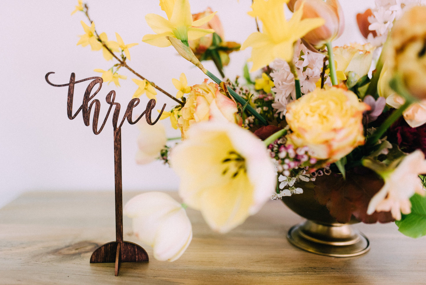 Table Numbers in "Audrey" font