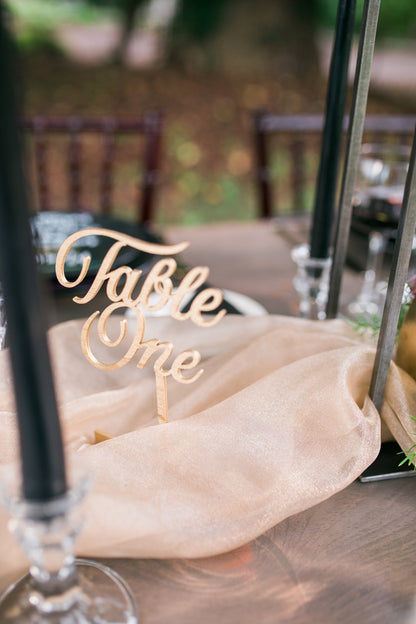 Table Numbers in "Elliot" font