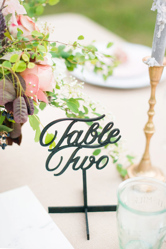 Table Numbers in "Elliot" font