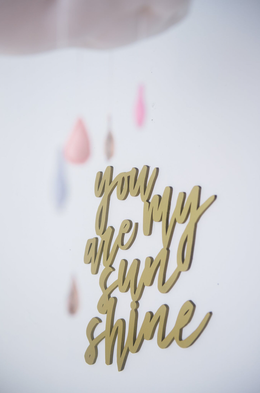 "You Are My Sunshine" Sign