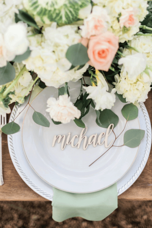 Custom Laser Cut Name Place Cards