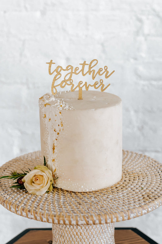 "Together Forever" Cake Topper