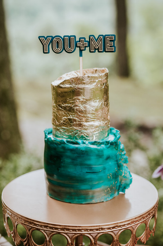"You + Me" Cake Topper